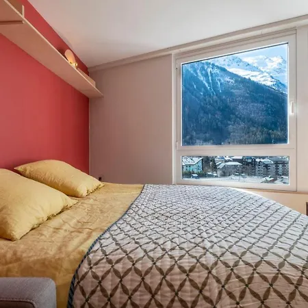 公寓 Modern With Mont Blanc View And Pool 霞慕尼